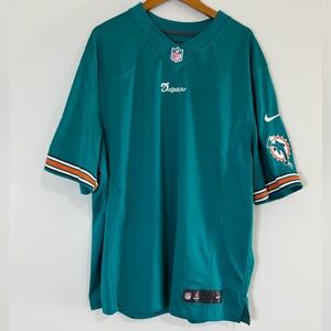 Nike NFL On Field Miami Dolphins Jersey XXL Teal Aqua Logo Men’s Blank Football